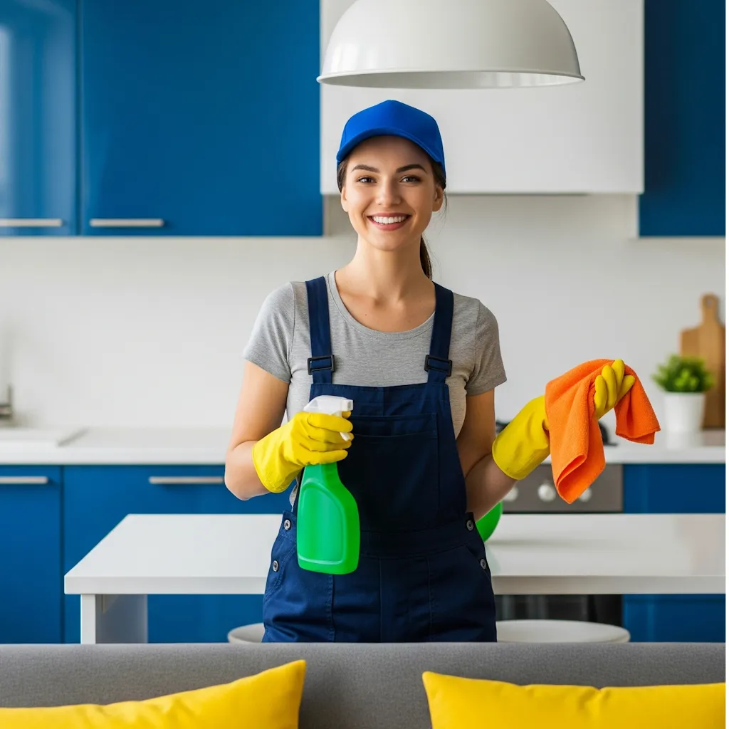 servicesta_cleaning_service_cheerful_young_female_cleaner_modern_kitchen_setting